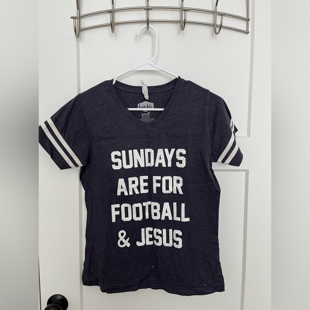 Sundays are for football and Jesus tshirt